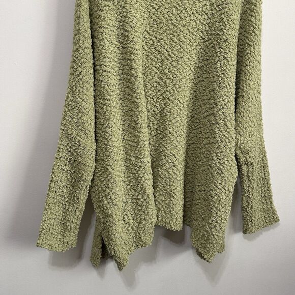Umgee Open Front Cardigan Sweater Plus 2XL Green Popcorn Knit Pockets Cozy NEW - Picture 9 of 10